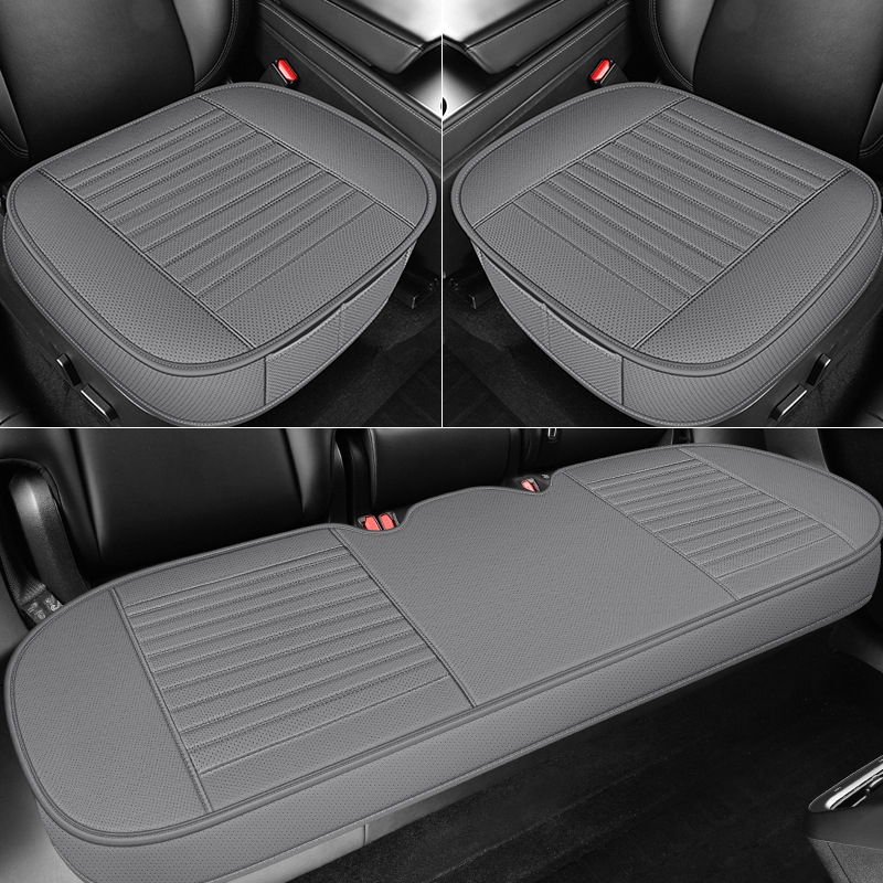 2025. aasta uus täisnahast autoistmepadja kolmeosaline komplekt igaks aastaajaks