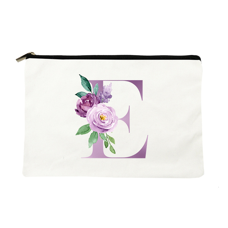 Lihtne lilla kosmeetikakott kirjaga, lõuendiga kosmeetikakott, hoiukott, sidur