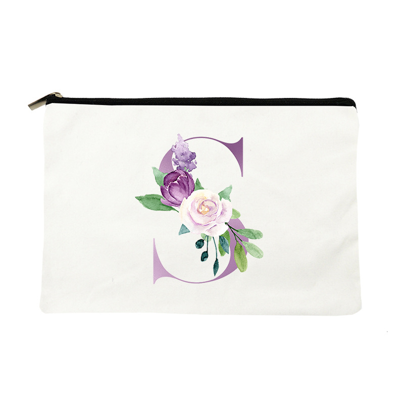 Lihtne lilla kosmeetikakott kirjaga, lõuendiga kosmeetikakott, hoiukott, sidur