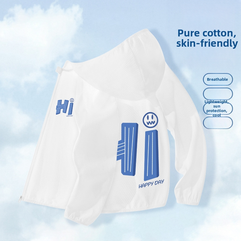 Berniukų drabužiai nuo saulės, 2025 m. vasarai, nauja universali striukė, skirta vaikams, skirtiems lauko sportui, nuo saulės, berniukiški kvėpuojantys vasaros drabužiai.