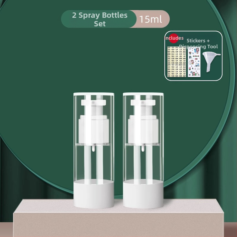 Вакуумна бутилка за крем за пътуване, козметичен фон дьо тен, проба, пресован тип, празна бутилка, преносима кутия за крем, буркан