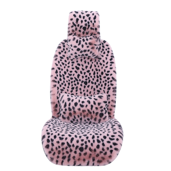 Talvine autoistmepadi Leoparditrükiga istmepadi Pehme viiekohaline auto universaalne istmesoojendus Dalian autoistmepadja kate