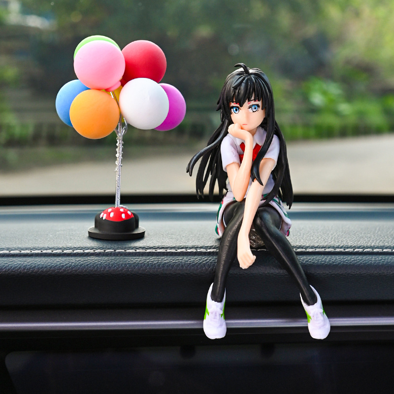 Autokaunistused, animefiguurid, loomingulised seksikad auto keskkonsooli kaunistused, autosalongi aksessuaarid, aroomiteraapia, meestele mõeldud internetikuulsused