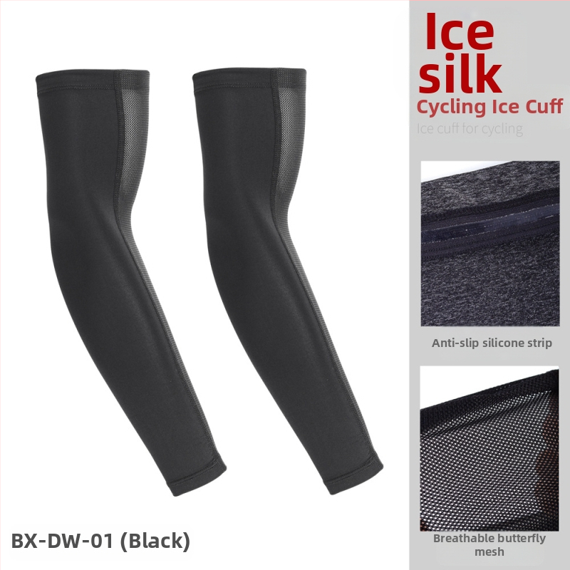 Ruidong lauko dviračių ledo rankovė vasarinė ledo pojūčio vienspalvė kvėpuojanti rankos rankovė Ice Silk neslystanti rankovė ledo rankovė didmeninė prekyba