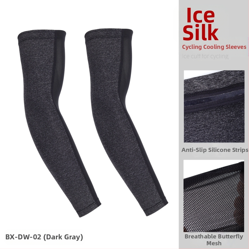 Ruidong lauko dviračių ledo rankovė vasarinė ledo pojūčio vienspalvė kvėpuojanti rankos rankovė Ice Silk neslystanti rankovė ledo rankovė didmeninė prekyba