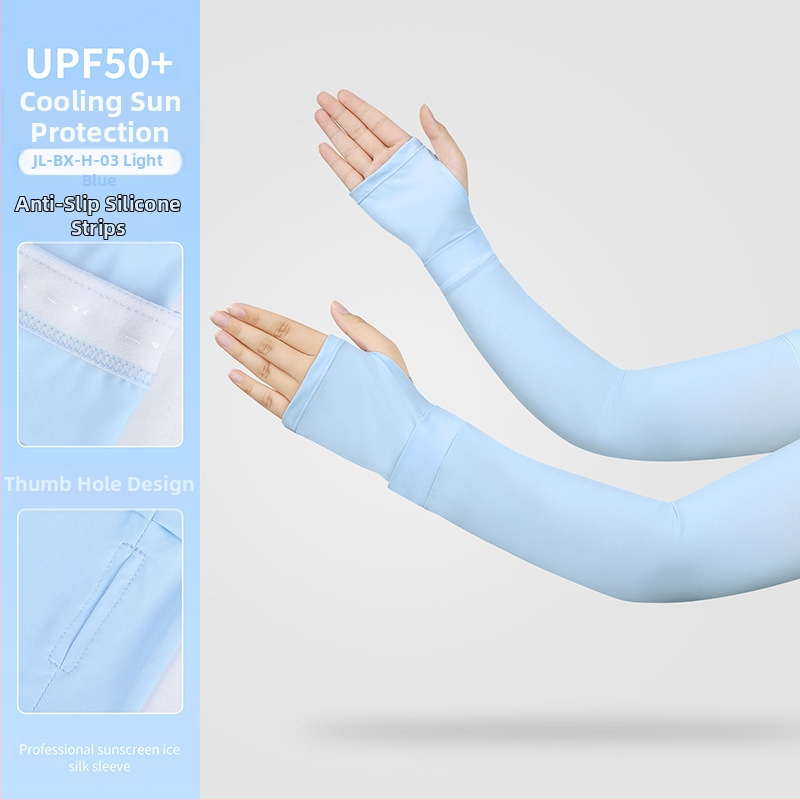 Ruidong lauko dviračių ledo rankovė vasarinė ledo pojūčio vienspalvė kvėpuojanti rankos rankovė Ice Silk neslystanti rankovė ledo rankovė didmeninė prekyba