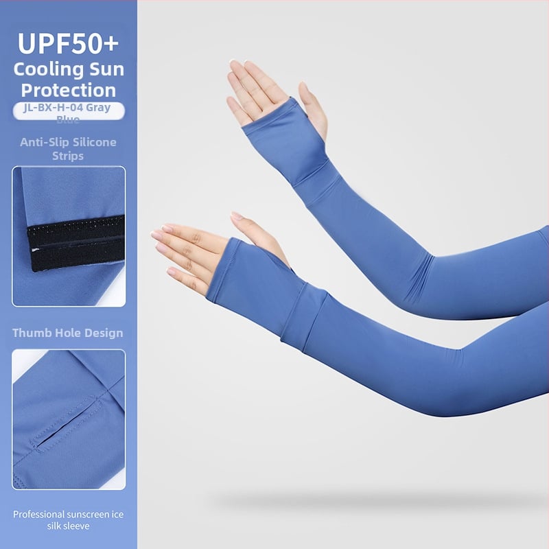 Ruidong lauko dviračių ledo rankovė vasarinė ledo pojūčio vienspalvė kvėpuojanti rankos rankovė Ice Silk neslystanti rankovė ledo rankovė didmeninė prekyba