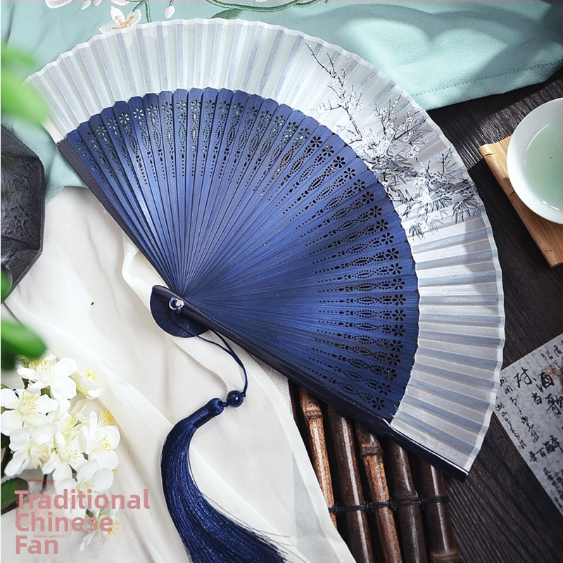 Hele Zhu ühevärviline gradientventilaator Uus hiina hommikukleidi fotograafia rekvisiidid Klassikaline kokkupandav ventilaator Interneti kuulsuste pulmapruut hiina stiilis