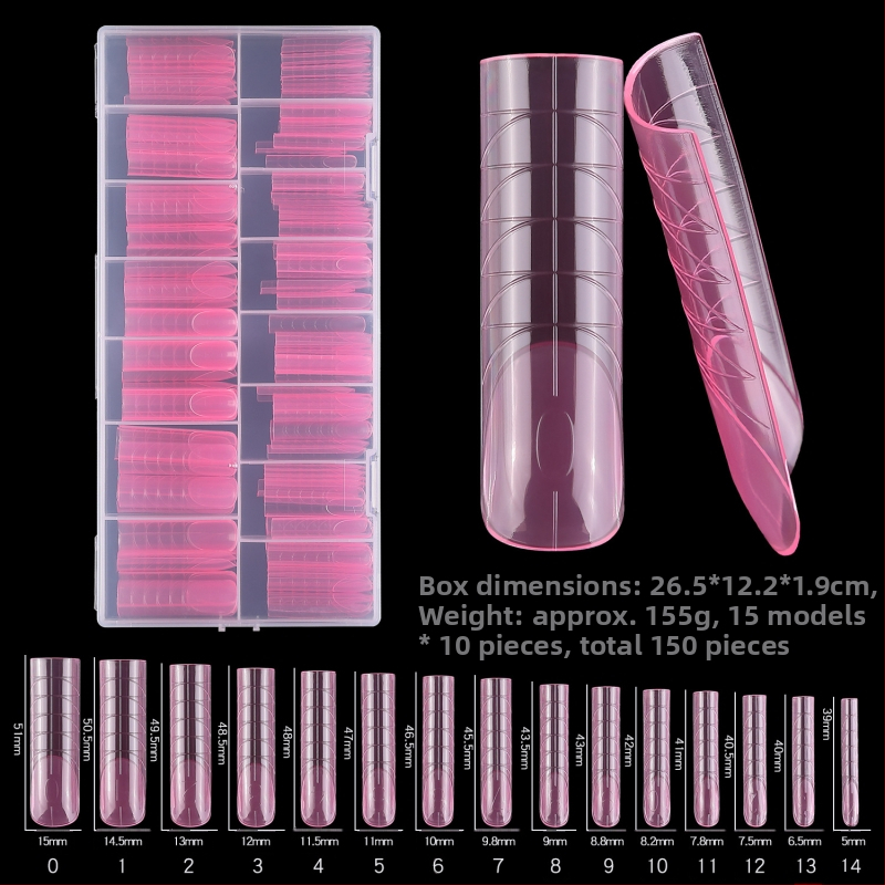 Piiriülene uus 150 kristallküünepikendus ilma paberihoidjata kiire fototeraapia küünte pikendamiseks ja laiendamiseks kunstküüned