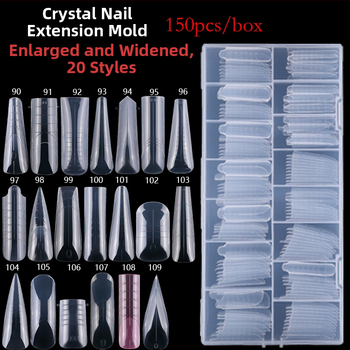 Piiriülene uus 150 kristallküünepikendus ilma paberihoidjata kiire fototeraapia küünte pikendamiseks ja laiendamiseks kunstküüned