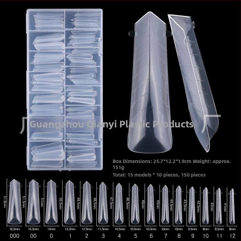 Piiriülene uus 150 kristallküünepikendus ilma paberihoidjata kiire fototeraapia küünte pikendamiseks ja laiendamiseks kunstküüned