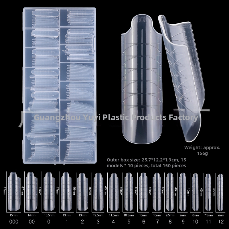 Piiriülene uus 150 kristallküünepikendus ilma paberihoidjata kiire fototeraapia küünte pikendamiseks ja laiendamiseks kunstküüned