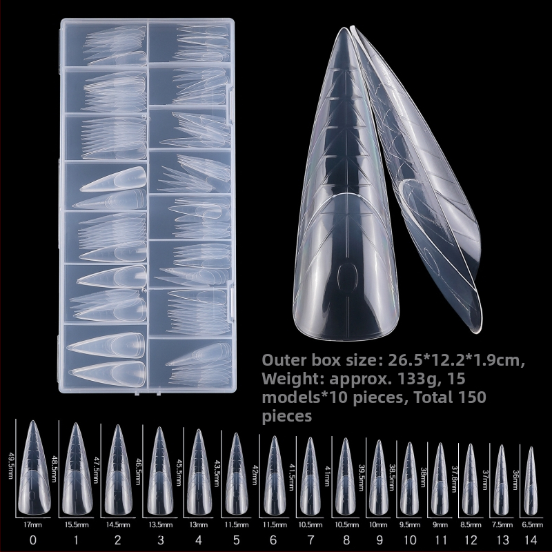 Piiriülene uus 150 kristallküünepikendus ilma paberihoidjata kiire fototeraapia küünte pikendamiseks ja laiendamiseks kunstküüned