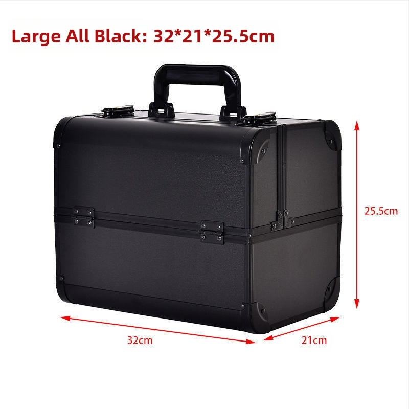 Kaasaskantav suure mahutavusega meigikarp, professionaalne maniküüri ja ripsmete poolpüsiv tätoveeringu tööriistakast, meigikunstnik ja meigi hoiukarp