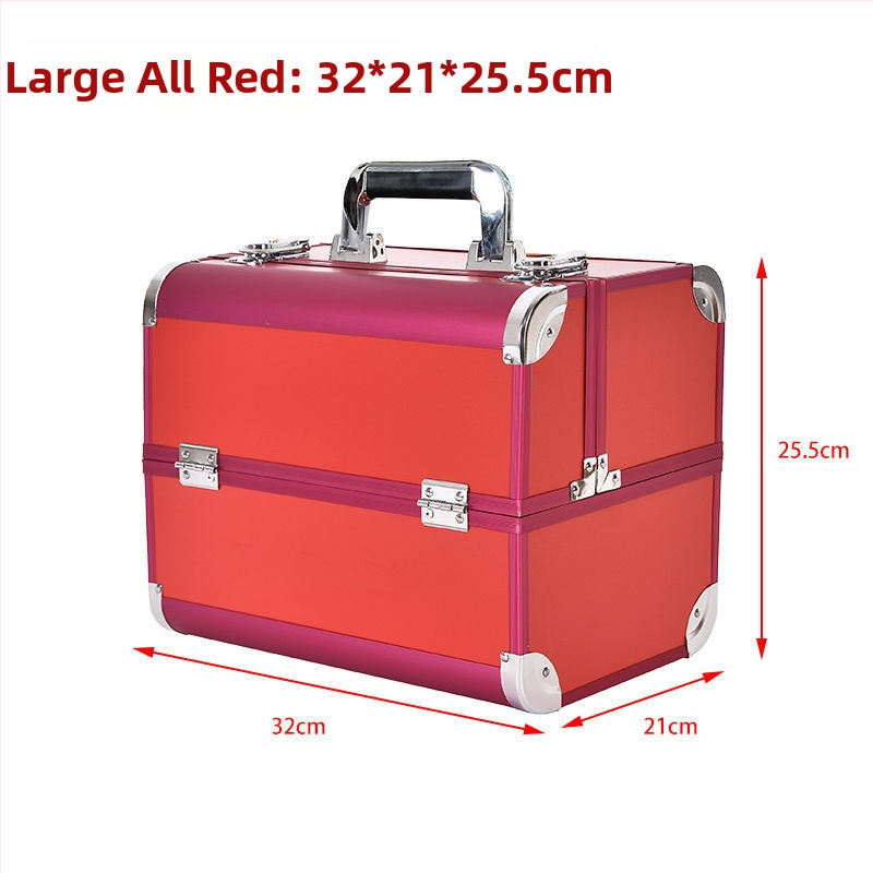 Kaasaskantav suure mahutavusega meigikarp, professionaalne maniküüri ja ripsmete poolpüsiv tätoveeringu tööriistakast, meigikunstnik ja meigi hoiukarp