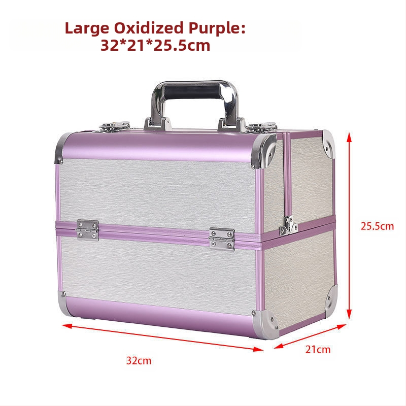 Kaasaskantav suure mahutavusega meigikarp, professionaalne maniküüri ja ripsmete poolpüsiv tätoveeringu tööriistakast, meigikunstnik ja meigi hoiukarp