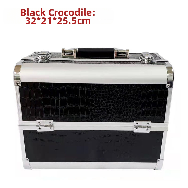 Kaasaskantav suure mahutavusega meigikarp, professionaalne maniküüri ja ripsmete poolpüsiv tätoveeringu tööriistakast, meigikunstnik ja meigi hoiukarp