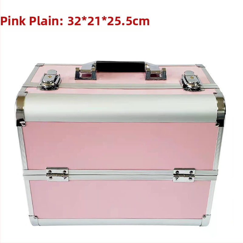 Kaasaskantav suure mahutavusega meigikarp, professionaalne maniküüri ja ripsmete poolpüsiv tätoveeringu tööriistakast, meigikunstnik ja meigi hoiukarp