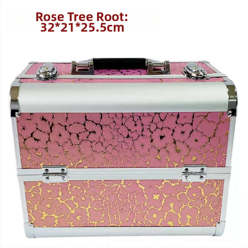 Kaasaskantav suure mahutavusega meigikarp, professionaalne maniküüri ja ripsmete poolpüsiv tätoveeringu tööriistakast, meigikunstnik ja meigi hoiukarp