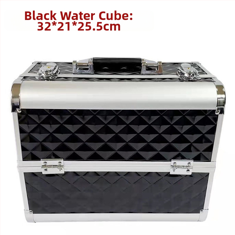 Kaasaskantav suure mahutavusega meigikarp, professionaalne maniküüri ja ripsmete poolpüsiv tätoveeringu tööriistakast, meigikunstnik ja meigi hoiukarp