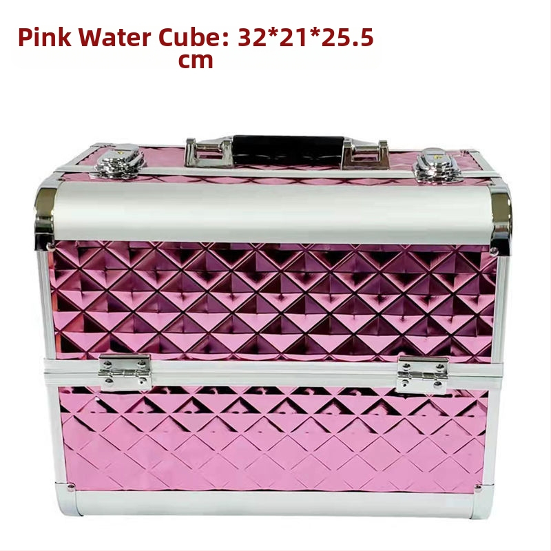 Kaasaskantav suure mahutavusega meigikarp, professionaalne maniküüri ja ripsmete poolpüsiv tätoveeringu tööriistakast, meigikunstnik ja meigi hoiukarp