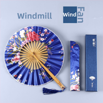 Antiikne väike ümmargune kokkupandav daamide tuuleveski ventilaator Hiina stiilis retro väike ventilaator suvine kingitus kokkupandav ventilaator hulgimüük