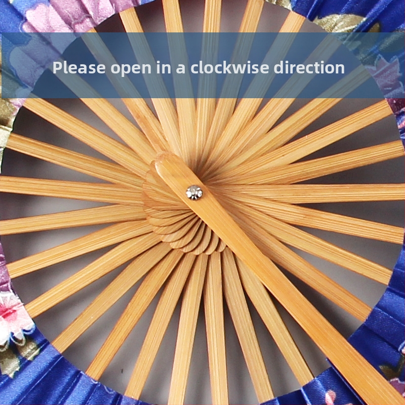 Starožitný malý okrúhly ventilátor, skladací dámsky ventilátor, čínsky retro malý ventilátor, letný darček, skladací ventilátor, veľkoobchod