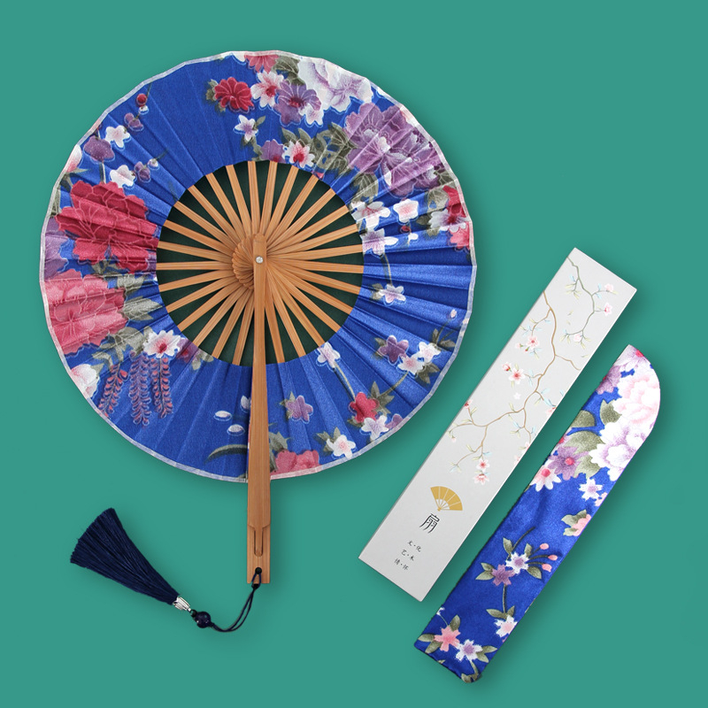 Antiikne väike ümmargune kokkupandav daamide tuuleveski ventilaator Hiina stiilis retro väike ventilaator suvine kingitus kokkupandav ventilaator hulgimüük