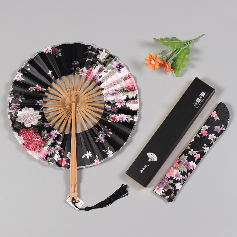 Antiikne väike ümmargune kokkupandav daamide tuuleveski ventilaator Hiina stiilis retro väike ventilaator suvine kingitus kokkupandav ventilaator hulgimüük