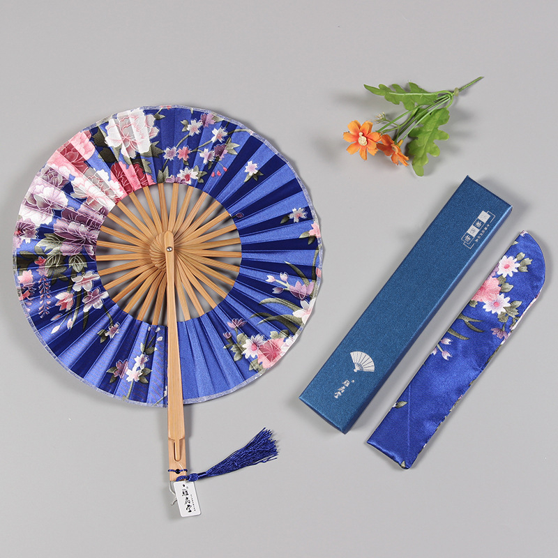 Antiikne väike ümmargune kokkupandav daamide tuuleveski ventilaator Hiina stiilis retro väike ventilaator suvine kingitus kokkupandav ventilaator hulgimüük