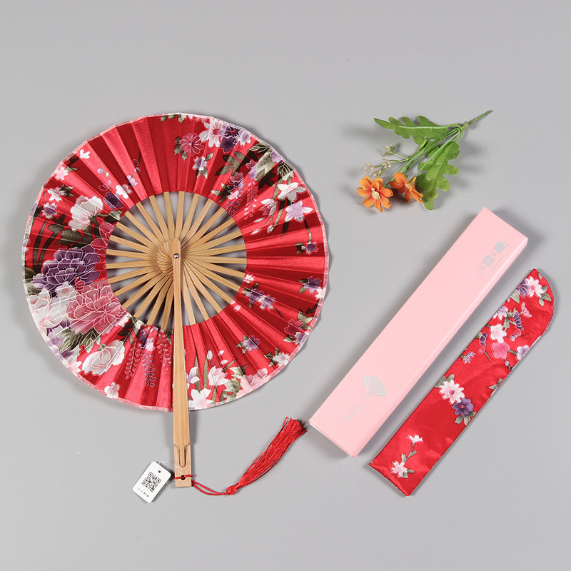 Antiikne väike ümmargune kokkupandav daamide tuuleveski ventilaator Hiina stiilis retro väike ventilaator suvine kingitus kokkupandav ventilaator hulgimüük