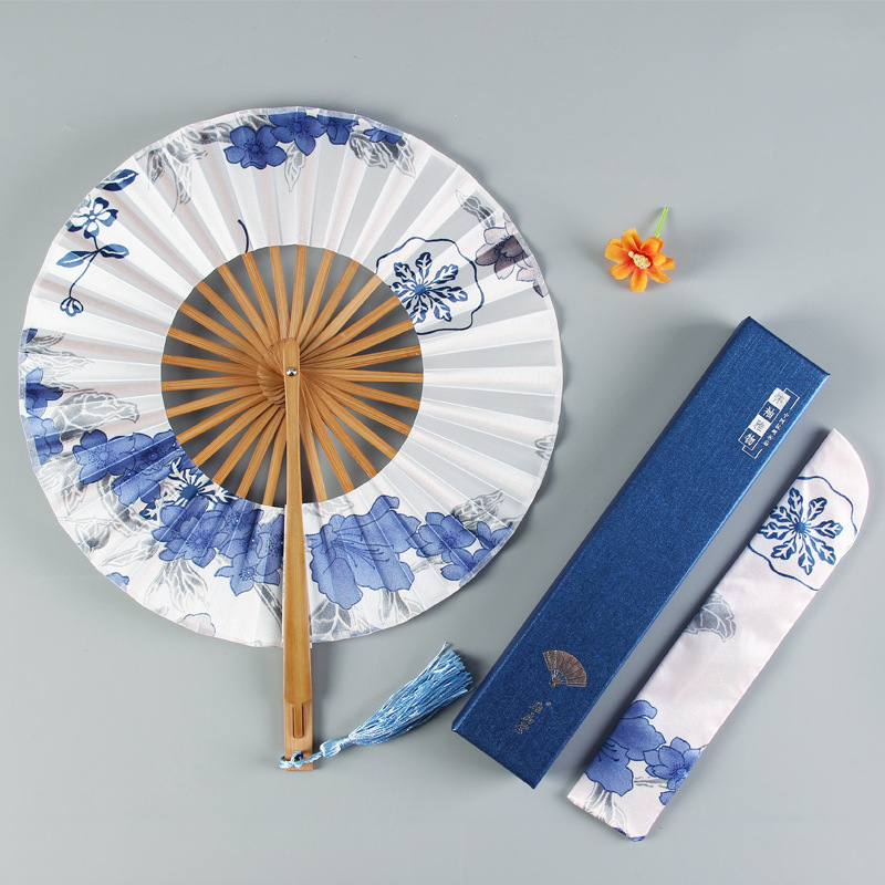 Antiikne väike ümmargune kokkupandav daamide tuuleveski ventilaator Hiina stiilis retro väike ventilaator suvine kingitus kokkupandav ventilaator hulgimüük