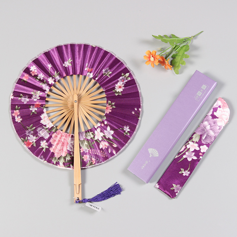 Antiikne väike ümmargune kokkupandav daamide tuuleveski ventilaator Hiina stiilis retro väike ventilaator suvine kingitus kokkupandav ventilaator hulgimüük