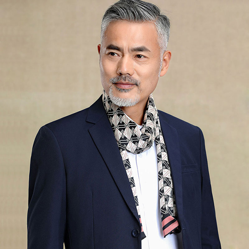 100% zīdkoka zīda vīriešu šalle, divslāņu zīda šalle, rūtaina, vīriešu angļu stila pusmūža un vecu vīriešu šalle, rudens un ziemas plāna