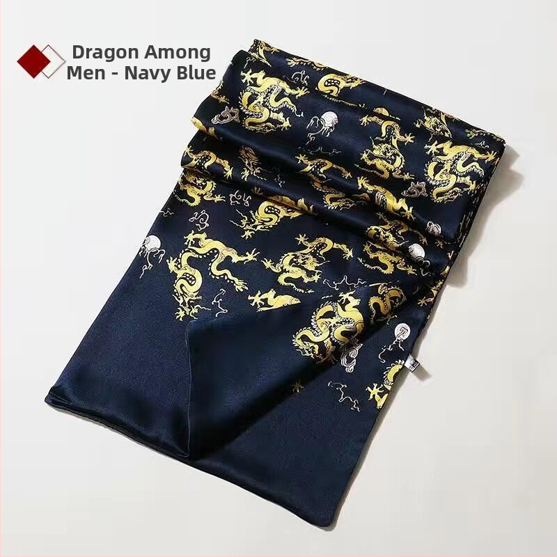 100% zīdkoka zīda vīriešu šalle, divslāņu zīda šalle, rūtaina, vīriešu angļu stila pusmūža un vecu vīriešu šalle, rudens un ziemas plāna