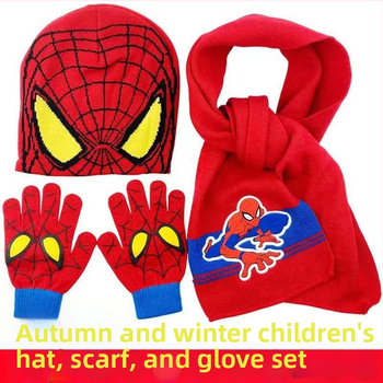 Uus Ämblikmehe laste kootud müts, soojad kindad, Marveli multifilm ja televisioon, mis ümbritsevad sügist ja talve, uus hulgimüük, väliskaubandus
