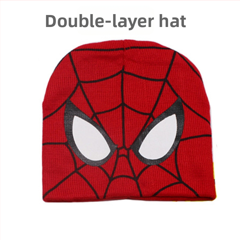 Uus Ämblikmehe laste kootud müts, soojad kindad, Marveli multifilm ja televisioon, mis ümbritsevad sügist ja talve, uus hulgimüük, väliskaubandus