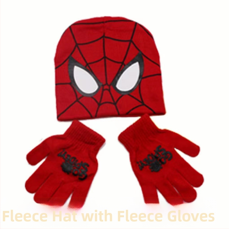 Uus Ämblikmehe laste kootud müts, soojad kindad, Marveli multifilm ja televisioon, mis ümbritsevad sügist ja talve, uus hulgimüük, väliskaubandus