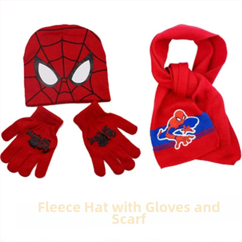 Uus Ämblikmehe laste kootud müts, soojad kindad, Marveli multifilm ja televisioon, mis ümbritsevad sügist ja talve, uus hulgimüük, väliskaubandus