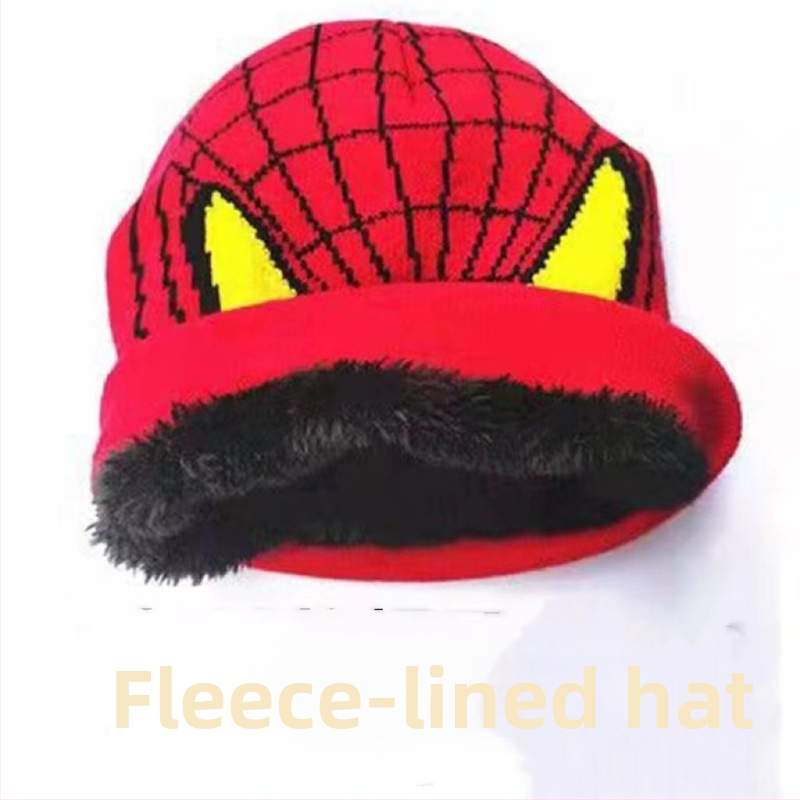 Uus Ämblikmehe laste kootud müts, soojad kindad, Marveli multifilm ja televisioon, mis ümbritsevad sügist ja talve, uus hulgimüük, väliskaubandus