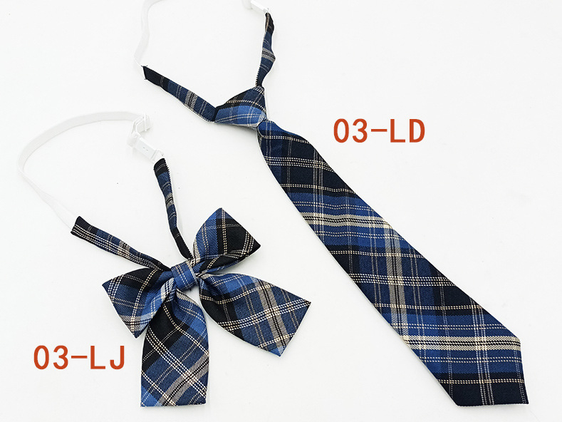 Παπιγιόν με καρό από εργοστασιακό σημείο για κορίτσια, δωρεάν παπιγιόν, ιαπωνικό κολεγιακό στυλ, JK ομοιόμορφο σετ παπιγιόν