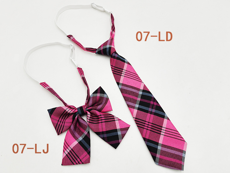 Παπιγιόν με καρό από εργοστασιακό σημείο για κορίτσια, δωρεάν παπιγιόν, ιαπωνικό κολεγιακό στυλ, JK ομοιόμορφο σετ παπιγιόν