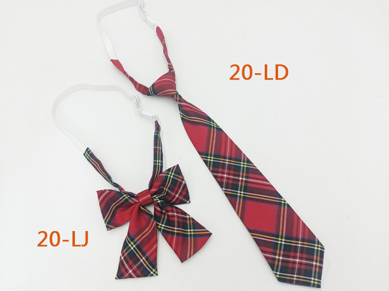 Παπιγιόν με καρό από εργοστασιακό σημείο για κορίτσια, δωρεάν παπιγιόν, ιαπωνικό κολεγιακό στυλ, JK ομοιόμορφο σετ παπιγιόν