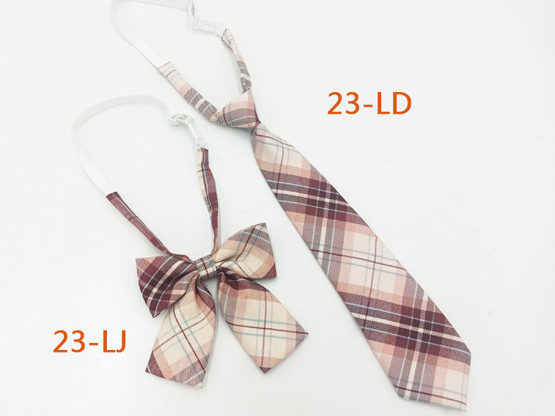 Παπιγιόν με καρό από εργοστασιακό σημείο για κορίτσια, δωρεάν παπιγιόν, ιαπωνικό κολεγιακό στυλ, JK ομοιόμορφο σετ παπιγιόν