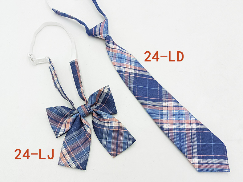 Παπιγιόν με καρό από εργοστασιακό σημείο για κορίτσια, δωρεάν παπιγιόν, ιαπωνικό κολεγιακό στυλ, JK ομοιόμορφο σετ παπιγιόν