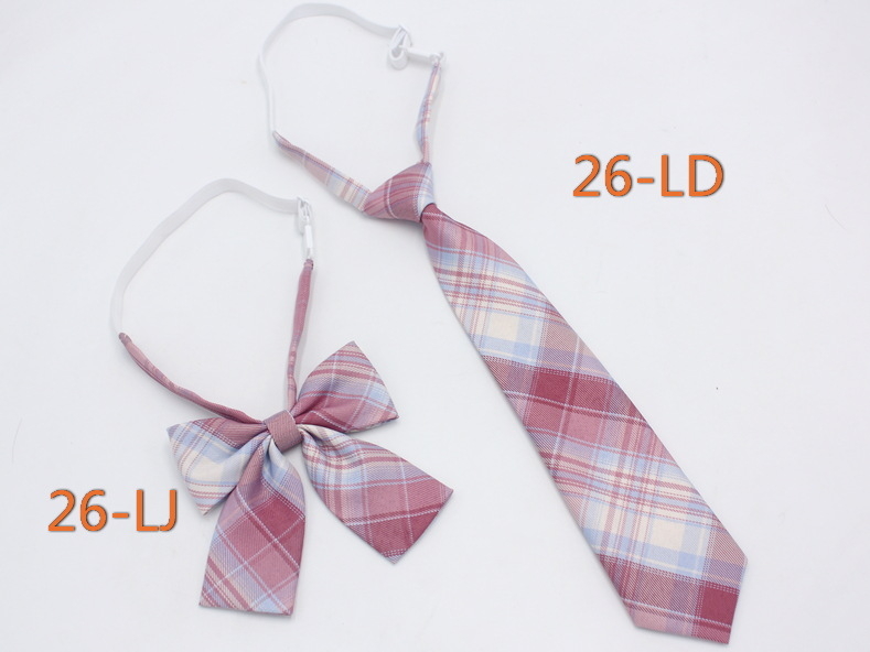 Παπιγιόν με καρό από εργοστασιακό σημείο για κορίτσια, δωρεάν παπιγιόν, ιαπωνικό κολεγιακό στυλ, JK ομοιόμορφο σετ παπιγιόν