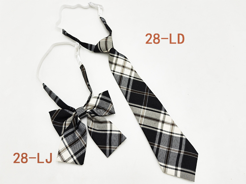 Παπιγιόν με καρό από εργοστασιακό σημείο για κορίτσια, δωρεάν παπιγιόν, ιαπωνικό κολεγιακό στυλ, JK ομοιόμορφο σετ παπιγιόν