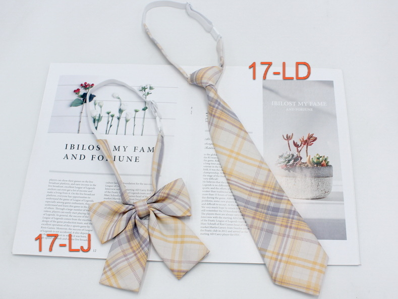 Παπιγιόν με καρό από εργοστασιακό σημείο για κορίτσια, δωρεάν παπιγιόν, ιαπωνικό κολεγιακό στυλ, JK ομοιόμορφο σετ παπιγιόν