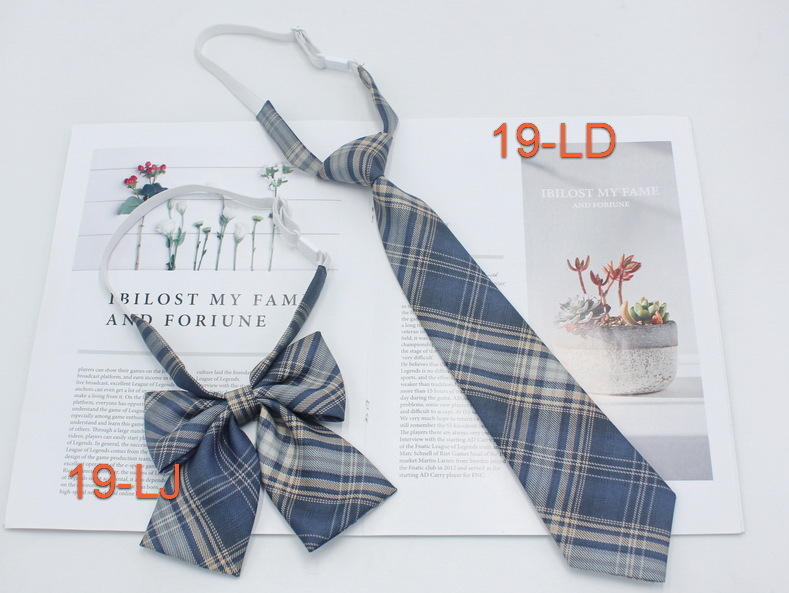 Παπιγιόν με καρό από εργοστασιακό σημείο για κορίτσια, δωρεάν παπιγιόν, ιαπωνικό κολεγιακό στυλ, JK ομοιόμορφο σετ παπιγιόν