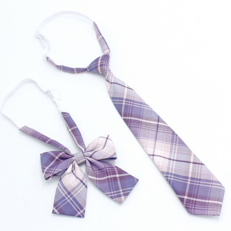 Παπιγιόν με καρό από εργοστασιακό σημείο για κορίτσια, δωρεάν παπιγιόν, ιαπωνικό κολεγιακό στυλ, JK ομοιόμορφο σετ παπιγιόν